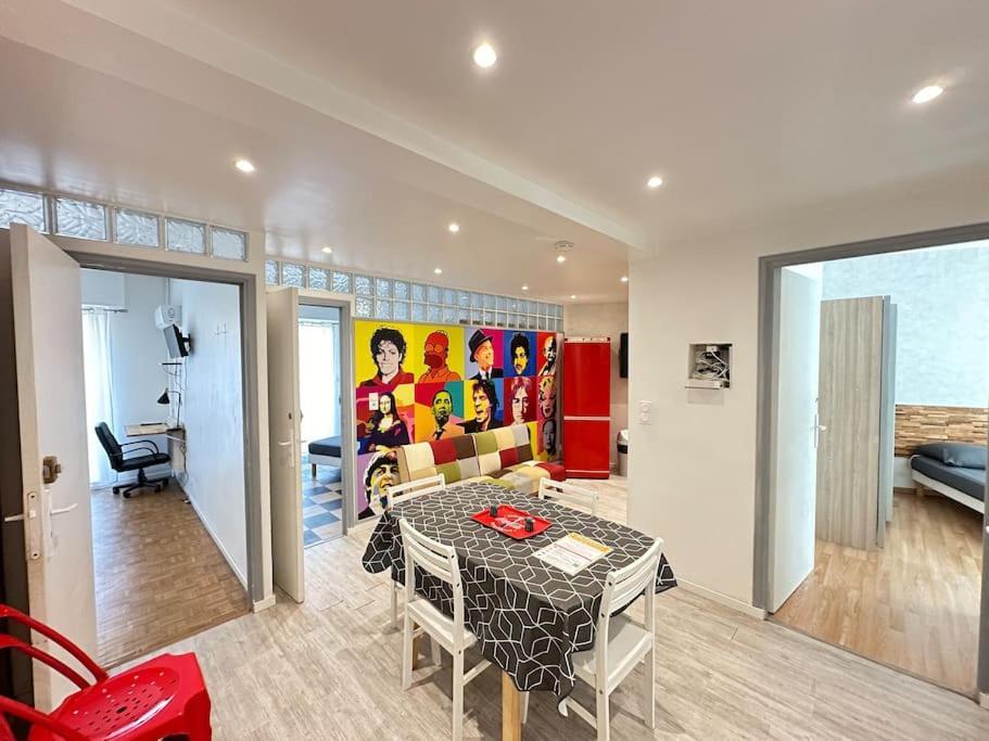 Appartement Avec 4 Chambres Doubles - Proche De La Mer, Des Transports Et De La Promenade Des Anglais Nice Luaran gambar