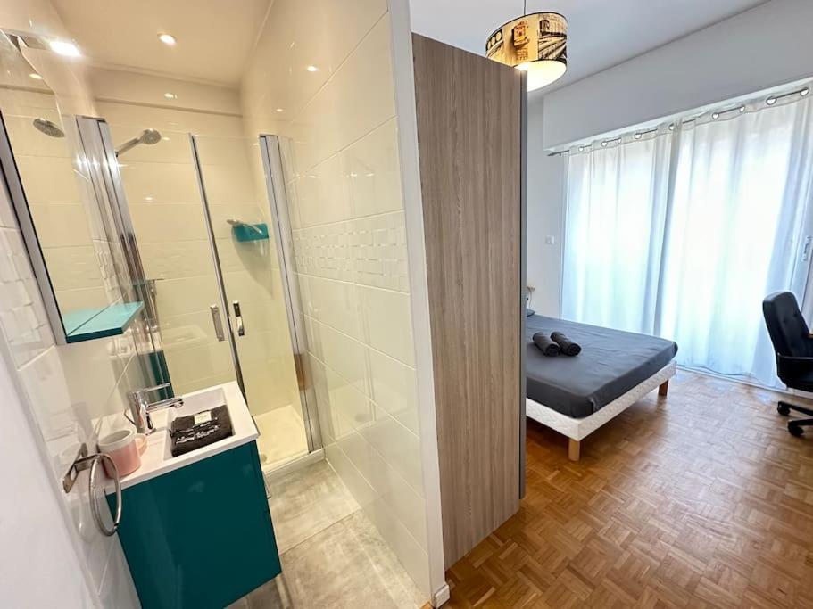 Appartement Avec 4 Chambres Doubles - Proche De La Mer, Des Transports Et De La Promenade Des Anglais Nice Luaran gambar