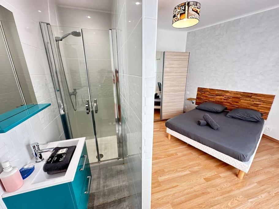 Appartement Avec 4 Chambres Doubles - Proche De La Mer, Des Transports Et De La Promenade Des Anglais Nice Luaran gambar