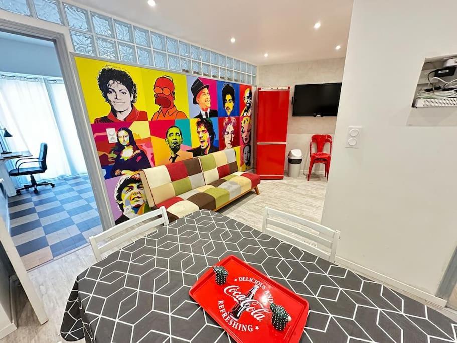 Appartement Avec 4 Chambres Doubles - Proche De La Mer, Des Transports Et De La Promenade Des Anglais Nice Luaran gambar
